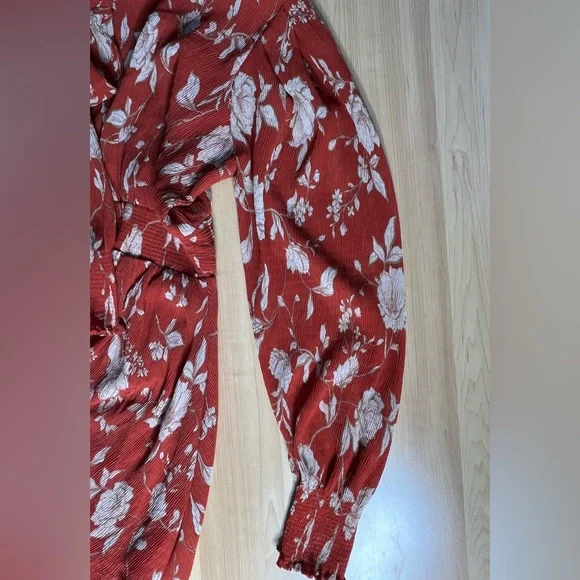 Lulu's Scarlet Floral Mini Dress - Picture 9 of 11